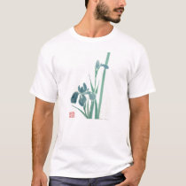 Blue iris t-shirts