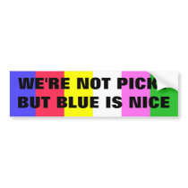 Blue is nice - Horse Trailer bumper sticker bumper stickers