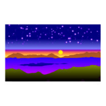 Blue Island Dusk posters by 032455sanboo Blue Island Dusk posters