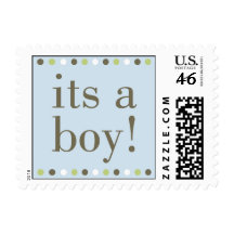 Blue Its a Boy Stamp
