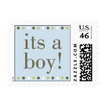 Blue Its a Boy Stamp