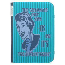Blue Its and It's Kindle Folio Case
