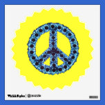 Blue Jagged Peace Starburst Wall Decal wall decals