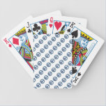 Blue Jagged Peace Tiled Playing Cards playing cards