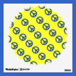 Blue Jagged Peace Tiled Starburst Wall Decal wall decals