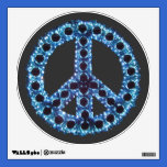 Blue Jagged Peace Wall Decal wall decals