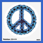 Blue Jagged Peace Wall Decal wall decals