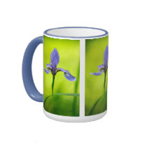 Blue Japanese Iris Mug by Lois Bryan mugs