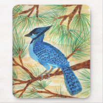 Blue Jay by Wendy C Allen mousepads by pidgiefund Blue Jay by Wendy C Allen mousepads