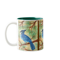 Blue Jay by Wendy C Allen mugs by pidgiefund Blue Jay by Wendy C Allen mugs