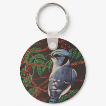 Blue jay Collection keychains by CrookedRiverArt Blue jay Collection keychains