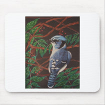 Blue jay Collection mousepads by CrookedRiverArt Blue jay Collection mousepads