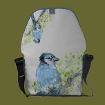 Blue Jay Mixed Media Rickshaw Messenger Bag messenger bags