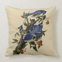 Blue Jay Painting Pillow