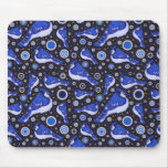 Blue Jay Pattern Mouse Pads