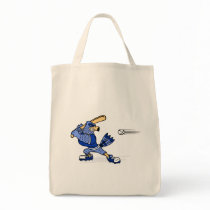 Blue Jay Playing Baseball Canvas Bag