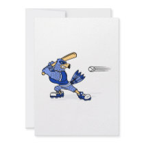 Blue Jay Playing Baseball Invitations