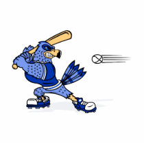 Blue Jay Playing Baseball Photo Cut Outs