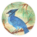 Blue Jay Watercolor by Wendy C Allen stickers