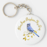 Blue Jays Brighten My Day Keychain