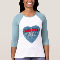 Blue Jean Baby 3/4 Sleeve Raglan t-shirts