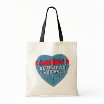 Blue Jean Baby Budget Tote bags