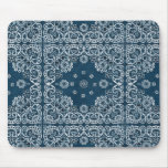 Blue Jean Denim Bandana Mouse Pad