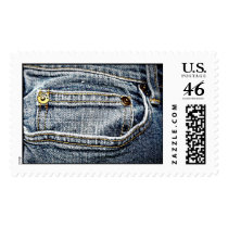 Blue Jean Denim Pocket - Personalize it! Postage