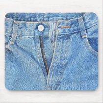 Blue jean zipper mousepad by deemac1 Blue jean zipper mousepad