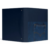 blue jeans 3 ring binder