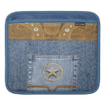 "Blue Jeans & Leather" Western IPad  Sleeve Sleeve For iPads