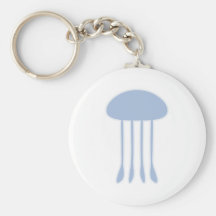 Blue Jellyfish Key Chain