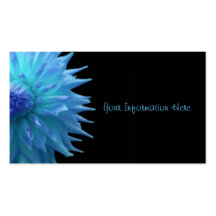 Blue Jennie On Black Business Cards