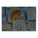 Blue Jesus on Cross cards