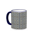 Blue jewel pattern -  mug