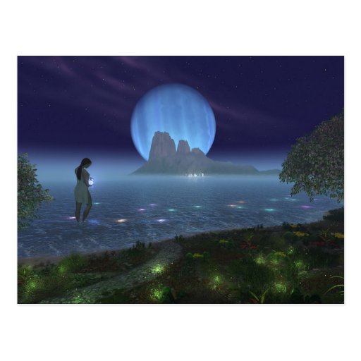 Blue Jewel Post Card