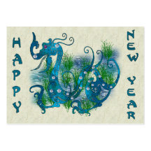 Blue Jeweled Dragon Business Card