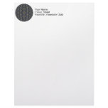 Blue Jeweled Rings Kaleidoscope Mandala Custom Letterhead