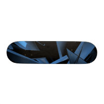 Blue Junk - Designer 7 3/8" Skateboard by nightmare7darkangel Blue Junk - Designer 7 3/8" Skateboard