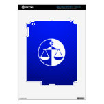 Blue Justice Scales iPad 3 Skin