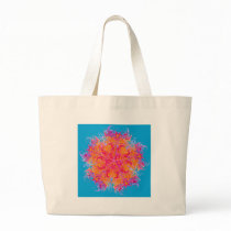 Blue Kaleidescope Canvas Bag