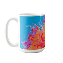 Blue Kaleidescope Mugs