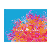 Blue Kaleidescope Postcards