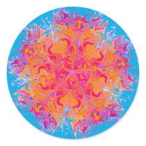 Blue Kaleidescope Sticker