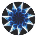 Blue Kaleidoscope 9 stickers by KaleidoscopeArt Blue Kaleidoscope 9 stickers