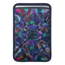 Blue Kaleidoscope Fractal MacBook Sleeves