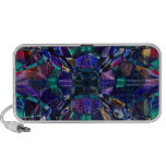 Blue Kaleidoscope Fractal Mp3 Speaker