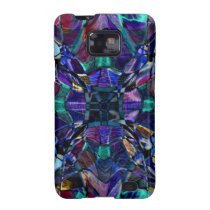 Blue Kaleidoscope Fractal Samsung Galaxy S Case