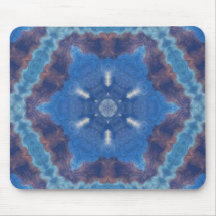 blue kaleidoscope mouse mat