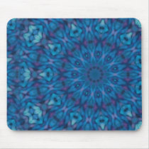 Blue Kaleidoscope Mousepad mousepads